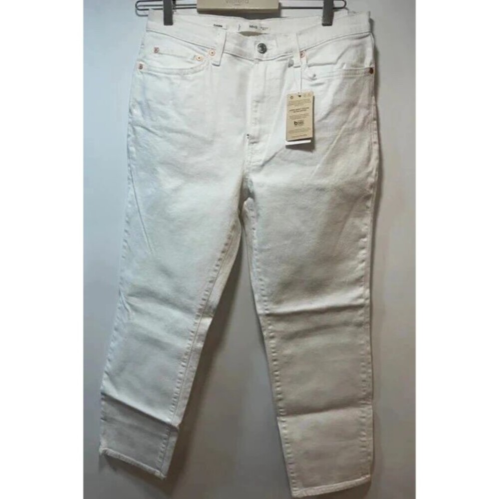 NWT Mango slim high waist jeans, whit, Sz 42